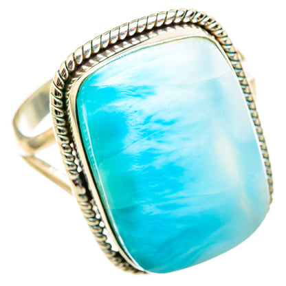 Larimar Rings handcrafted by Ana Silver Co - RING114942 - Photo 2