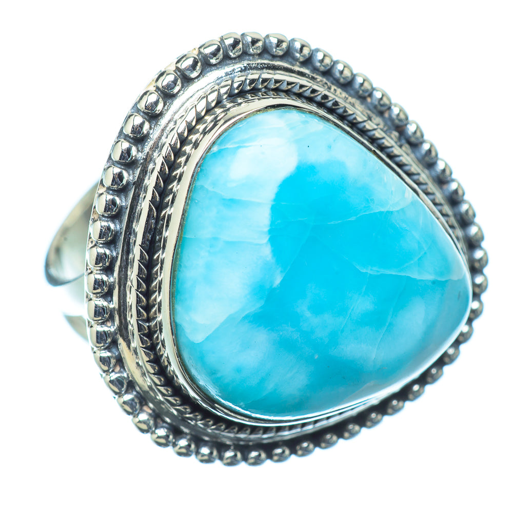 Larimar Rings handcrafted by Ana Silver Co - RING11495