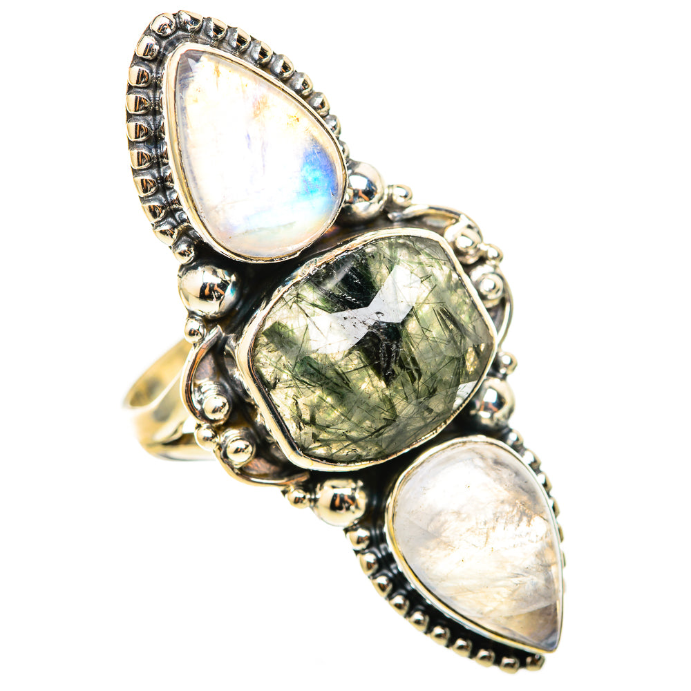 Tourmalinated Quartz Rings handcrafted by Ana Silver Co - RING114964 - Photo 2