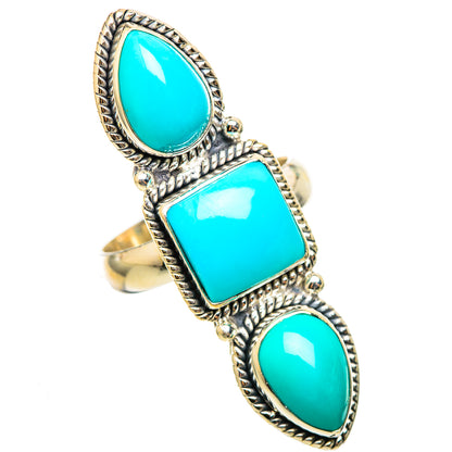 Sleeping Beauty Turquoise Rings handcrafted by Ana Silver Co - RING114990 - Photo 2