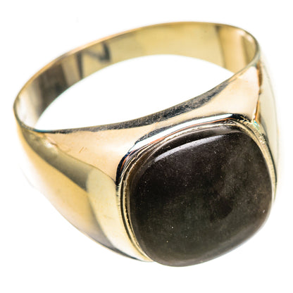 Gold Sheen Obsidian Rings handcrafted by Ana Silver Co - RING115003 - Photo 2