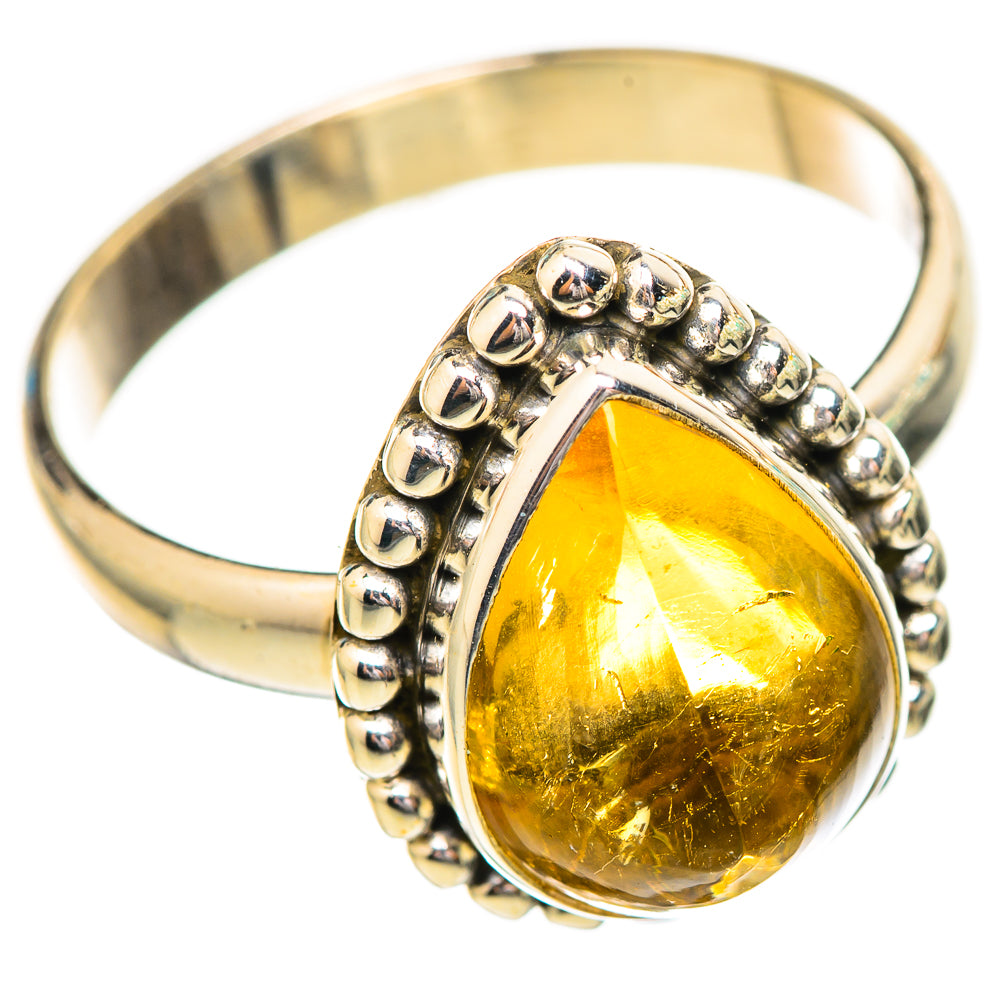 Citrine Rings handcrafted by Ana Silver Co - RING115005 - Photo 2