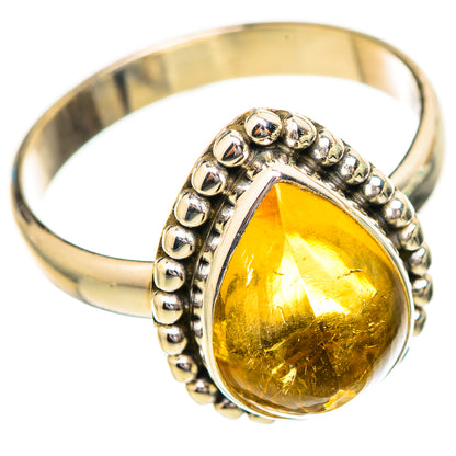 Citrine Rings handcrafted by Ana Silver Co - RING115005 - Photo 2