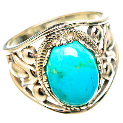 Peruvian Chrysocolla Rings handcrafted by Ana Silver Co - RING115025 - Photo 2