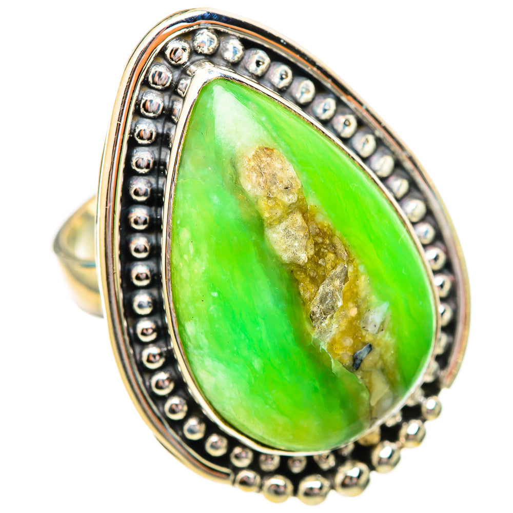 Peruvian Opal Rings handcrafted by Ana Silver Co - RING115027 - Photo 2