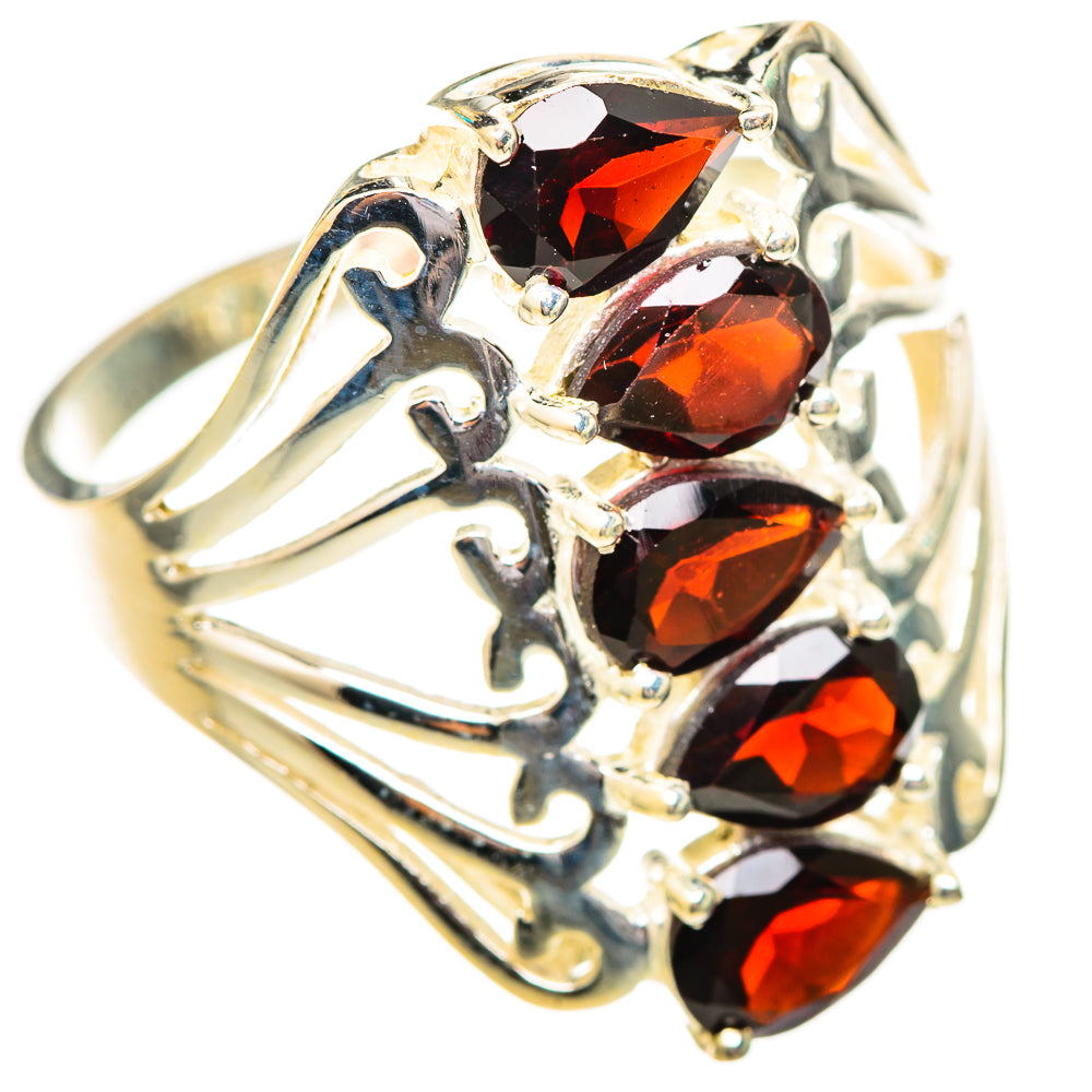 Garnet Rings handcrafted by Ana Silver Co - RING115036 - Photo 2