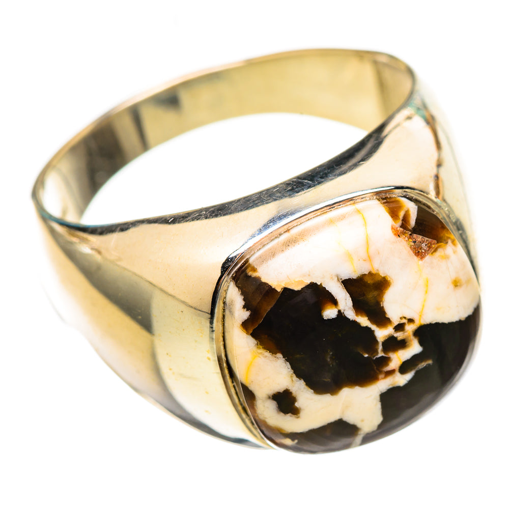 Peanut Wood Jasper Rings handcrafted by Ana Silver Co - RING115056 - Photo 2