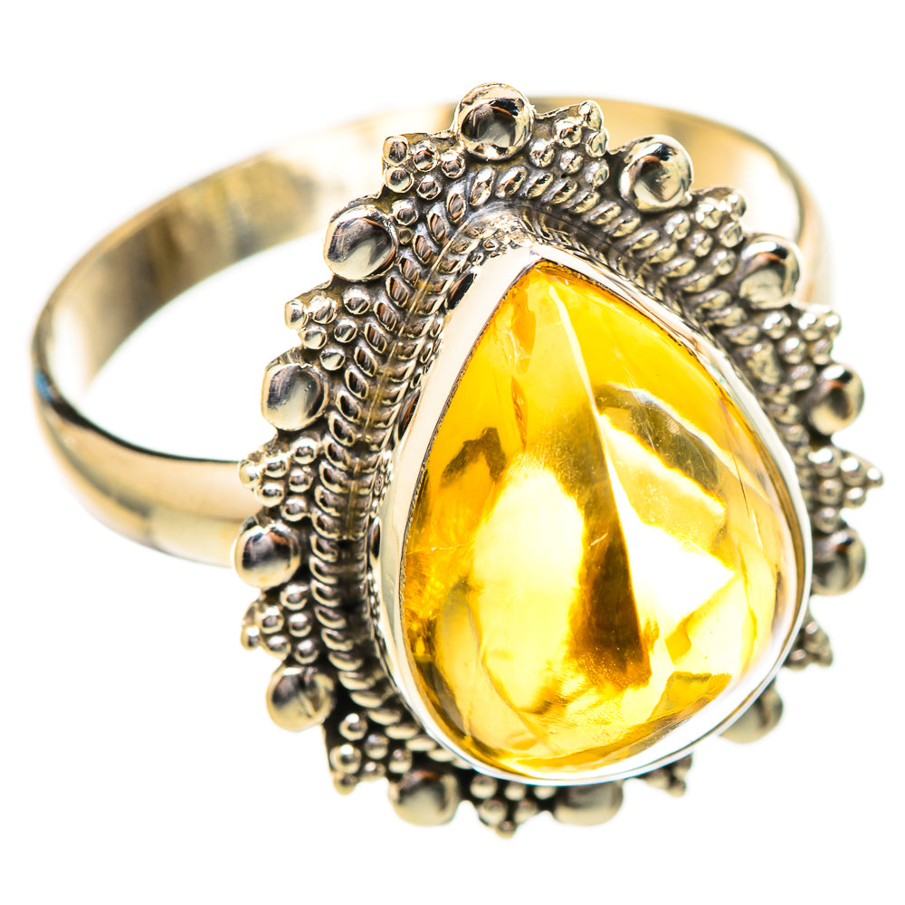 Citrine Rings handcrafted by Ana Silver Co - RING115057 - Photo 2