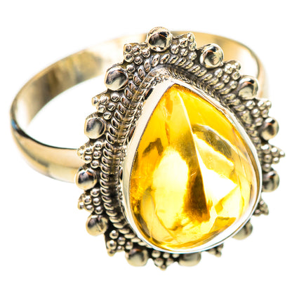 Citrine Rings handcrafted by Ana Silver Co - RING115057 - Photo 2
