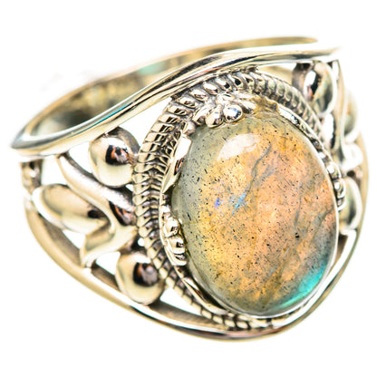 Labradorite Rings handcrafted by Ana Silver Co - RING115073 - Photo 2
