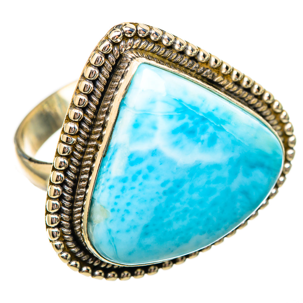 Larimar Rings handcrafted by Ana Silver Co - RING115077 - Photo 2