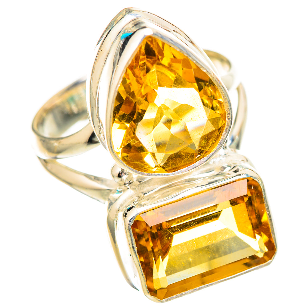 Citrine Rings handcrafted by Ana Silver Co - RING115083 - Photo 2