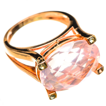 Rose Quartz Rings handcrafted by Ana Silver Co - RING115085 - Photo 2