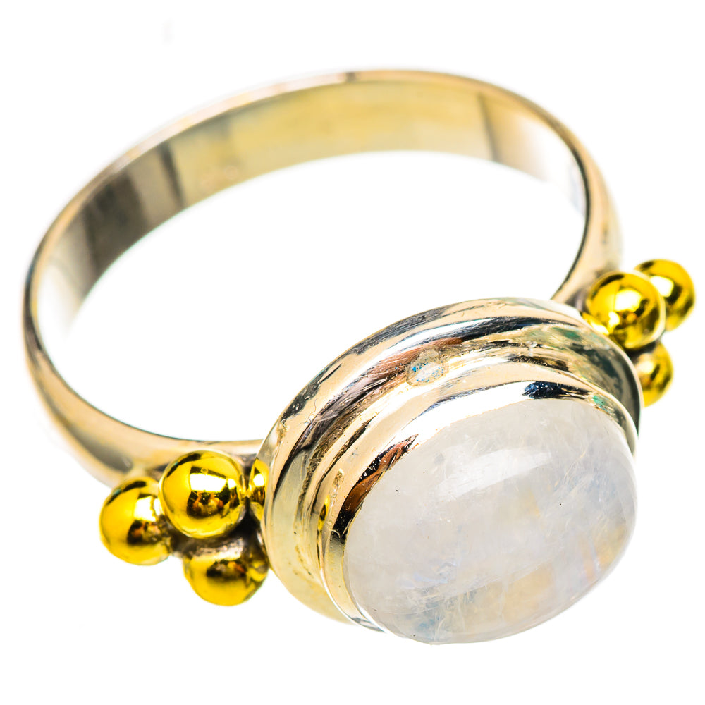 Rainbow Moonstone Rings handcrafted by Ana Silver Co - RING115094 - Photo 2