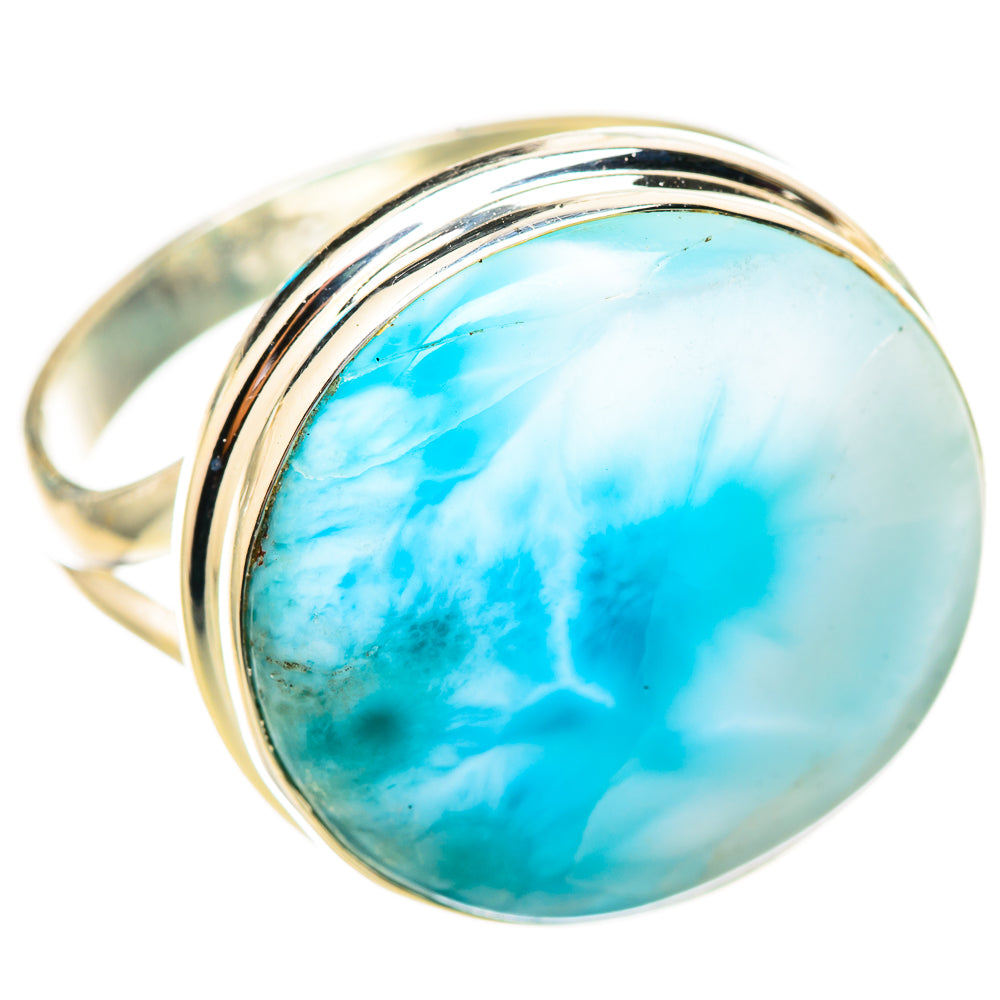 Larimar Rings handcrafted by Ana Silver Co - RING115097 - Photo 2