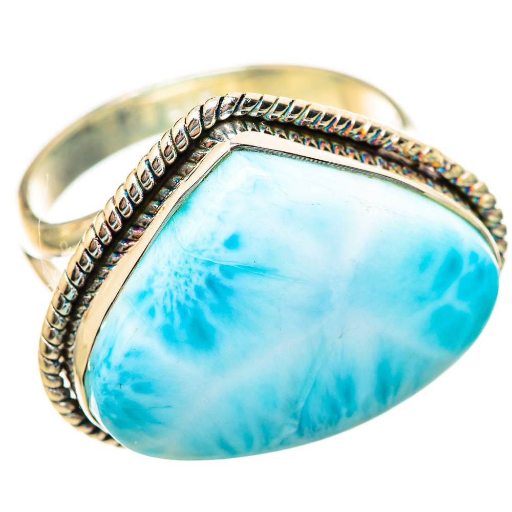 Larimar Rings handcrafted by Ana Silver Co - RING115101 - Photo 2