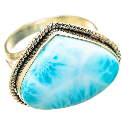 Larimar Rings handcrafted by Ana Silver Co - RING115101 - Photo 2