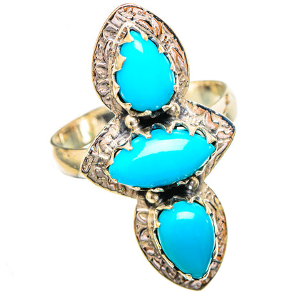 Sleeping Beauty Turquoise Rings handcrafted by Ana Silver Co - RING115122 - Photo 2
