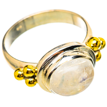 Rainbow Moonstone Rings handcrafted by Ana Silver Co - RING115136 - Photo 2