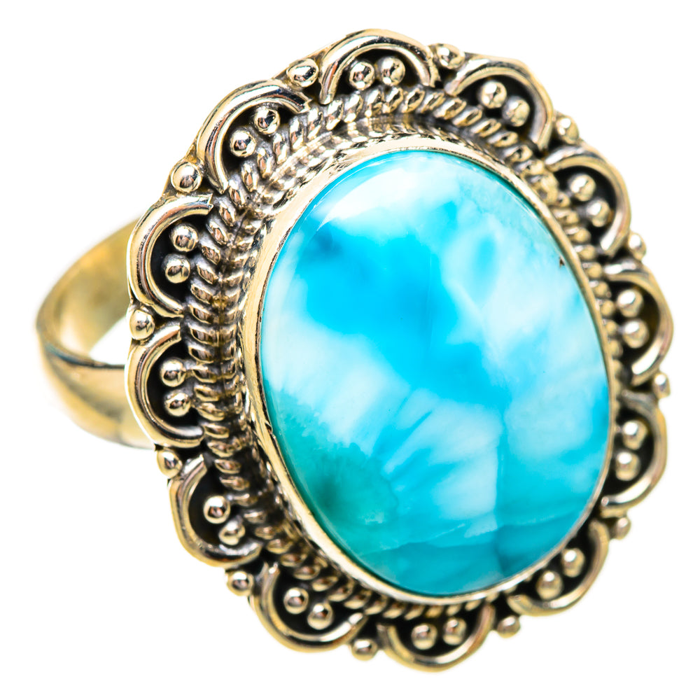 Larimar Rings handcrafted by Ana Silver Co - RING115167 - Photo 2