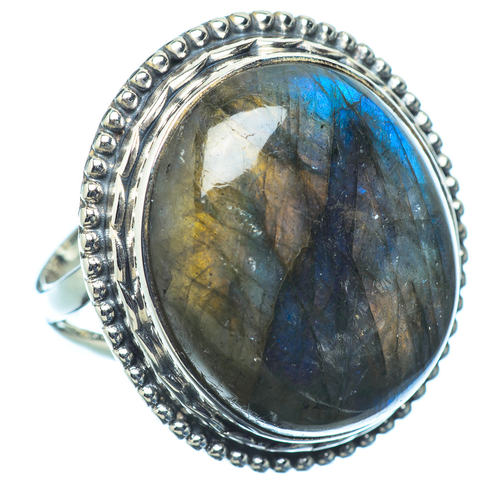 Labradorite Rings handcrafted by Ana Silver Co - RING11518
