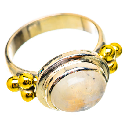 Rainbow Moonstone Rings handcrafted by Ana Silver Co - RING115183 - Photo 2