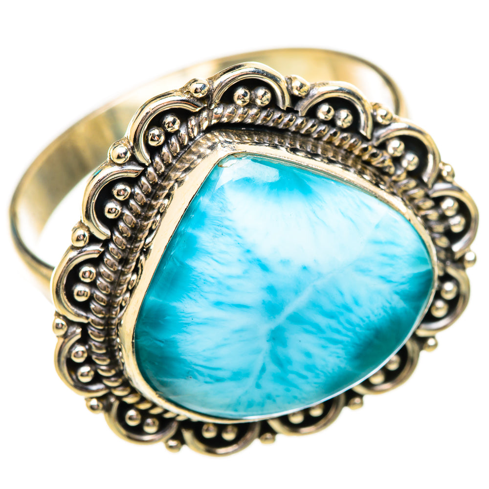 Larimar Rings handcrafted by Ana Silver Co - RING115189 - Photo 2