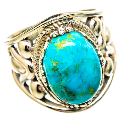Peruvian Chrysocolla Rings handcrafted by Ana Silver Co - RING115190 - Photo 2