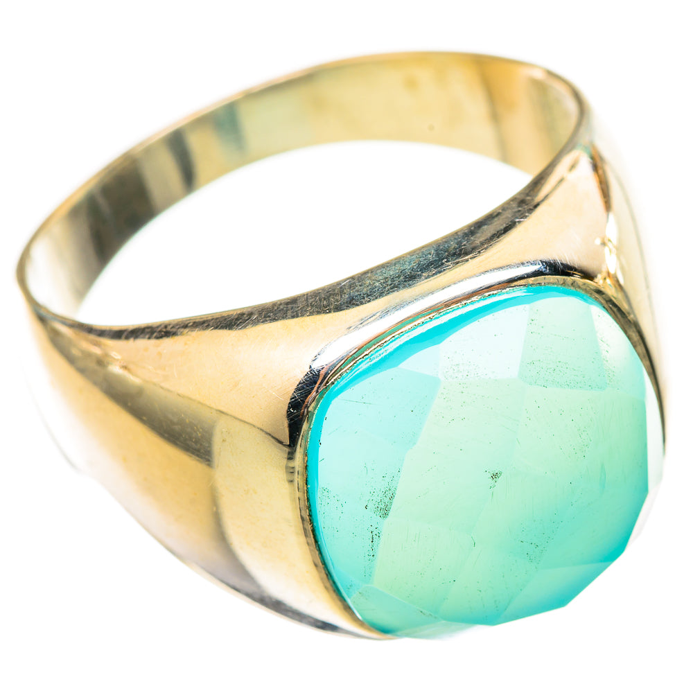 Aqua Chalcedony Rings handcrafted by Ana Silver Co - RING115210 - Photo 2
