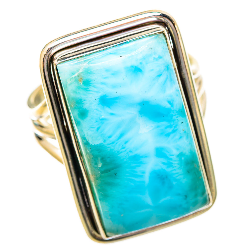 Larimar Rings handcrafted by Ana Silver Co - RING115254 - Photo 2