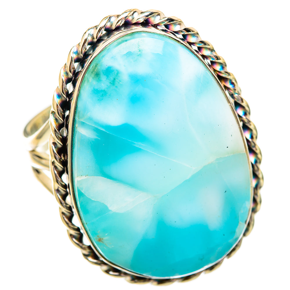 Larimar Rings handcrafted by Ana Silver Co - RING115269 - Photo 2