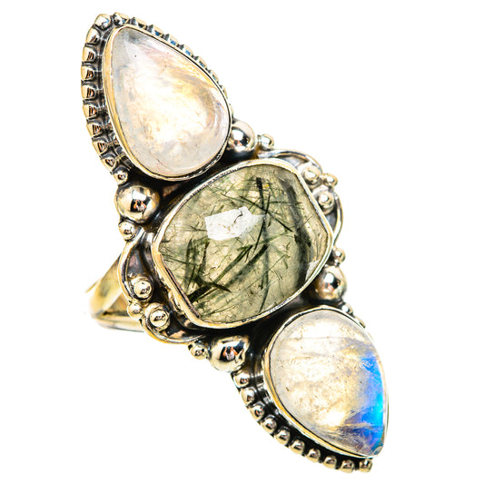 Tourmalinated Quartz, Citrine Rings handcrafted by Ana Silver Co - RING115292 - Photo 2