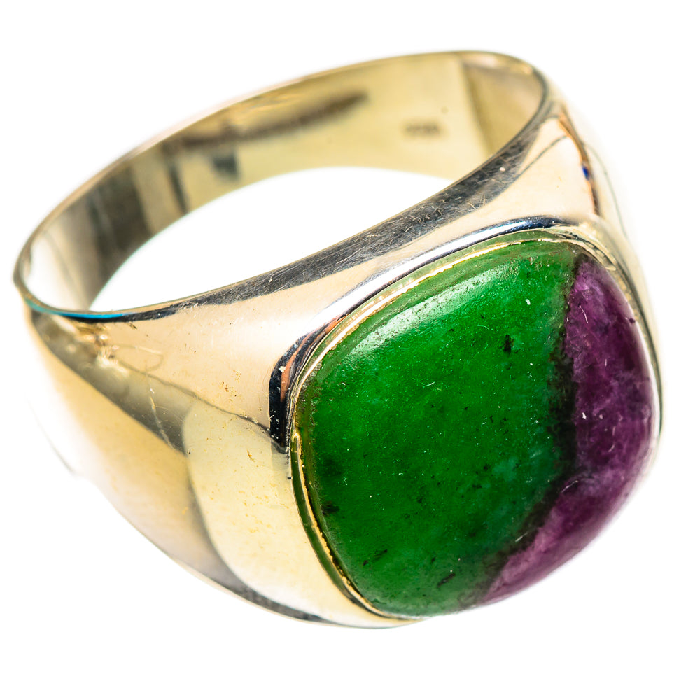 Ruby Zoisite Rings handcrafted by Ana Silver Co - RING115301 - Photo 2