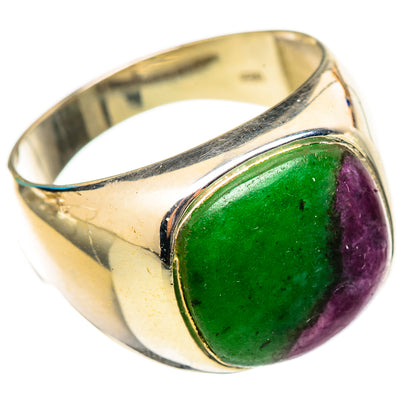 Ruby Zoisite Rings handcrafted by Ana Silver Co - RING115301 - Photo 2