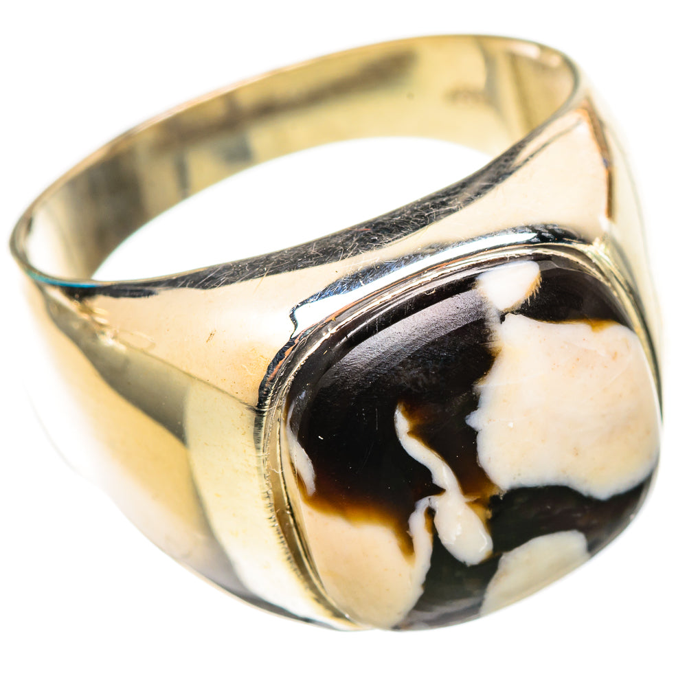 Peanut Wood Jasper Rings handcrafted by Ana Silver Co - RING115303 - Photo 2