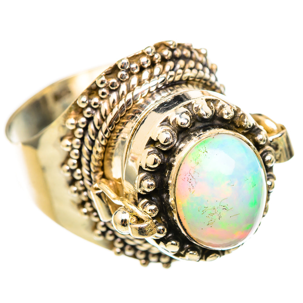 Ethiopian Opal Rings handcrafted by Ana Silver Co - RING115318 - Photo 2