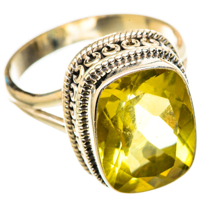Lemon Quartz Rings handcrafted by Ana Silver Co - RING115320 - Photo 2