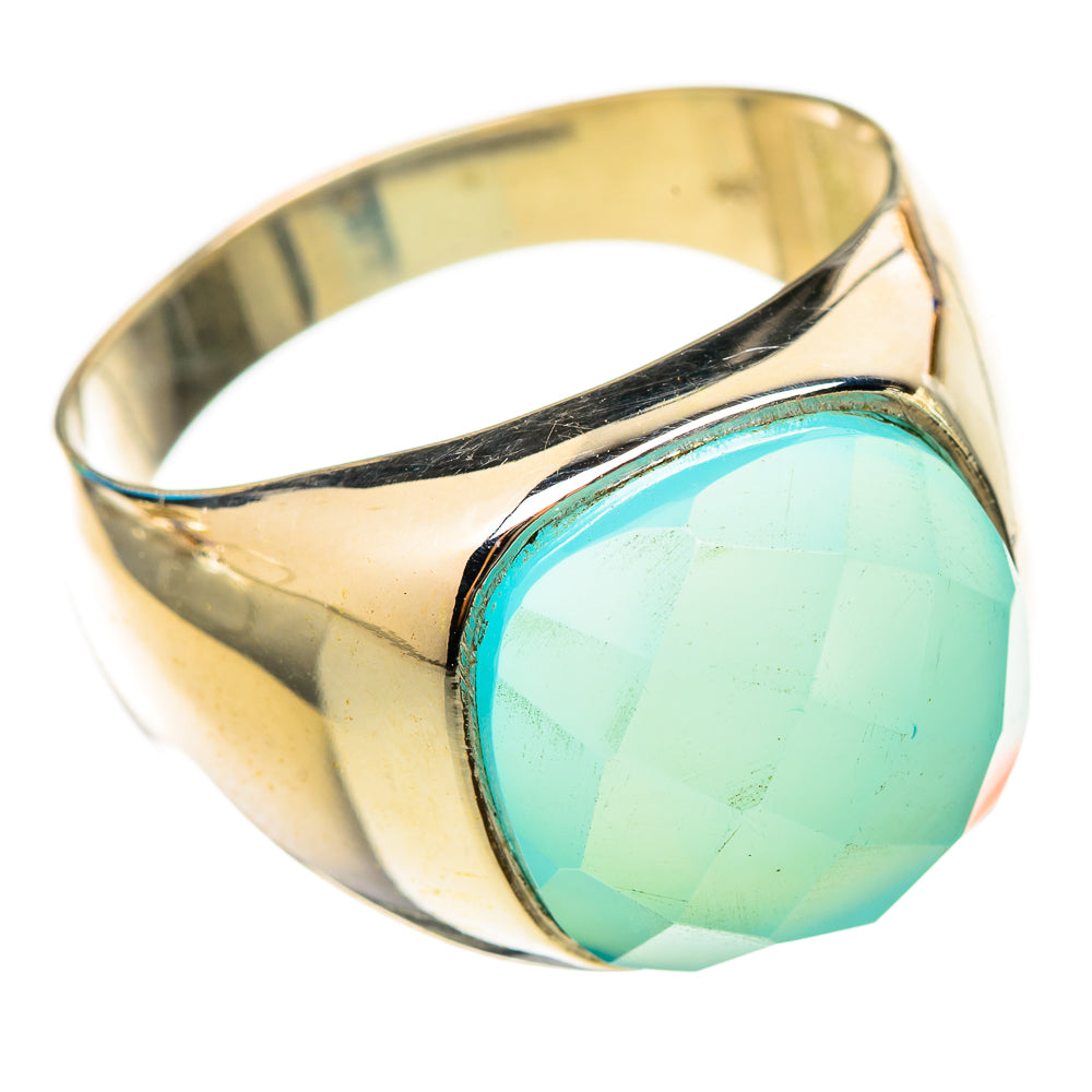 Aqua Chalcedony Rings handcrafted by Ana Silver Co - RING115326 - Photo 2