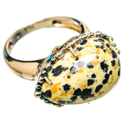 Dalmatian Jasper Rings handcrafted by Ana Silver Co - RING115331 - Photo 2