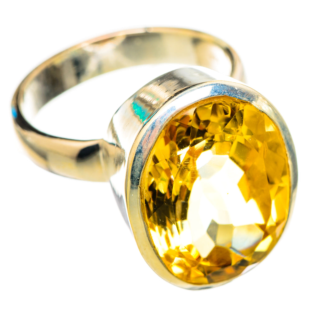 Citrine Sugarloaf Rings handcrafted by Ana Silver Co - RING115333 - Photo 2