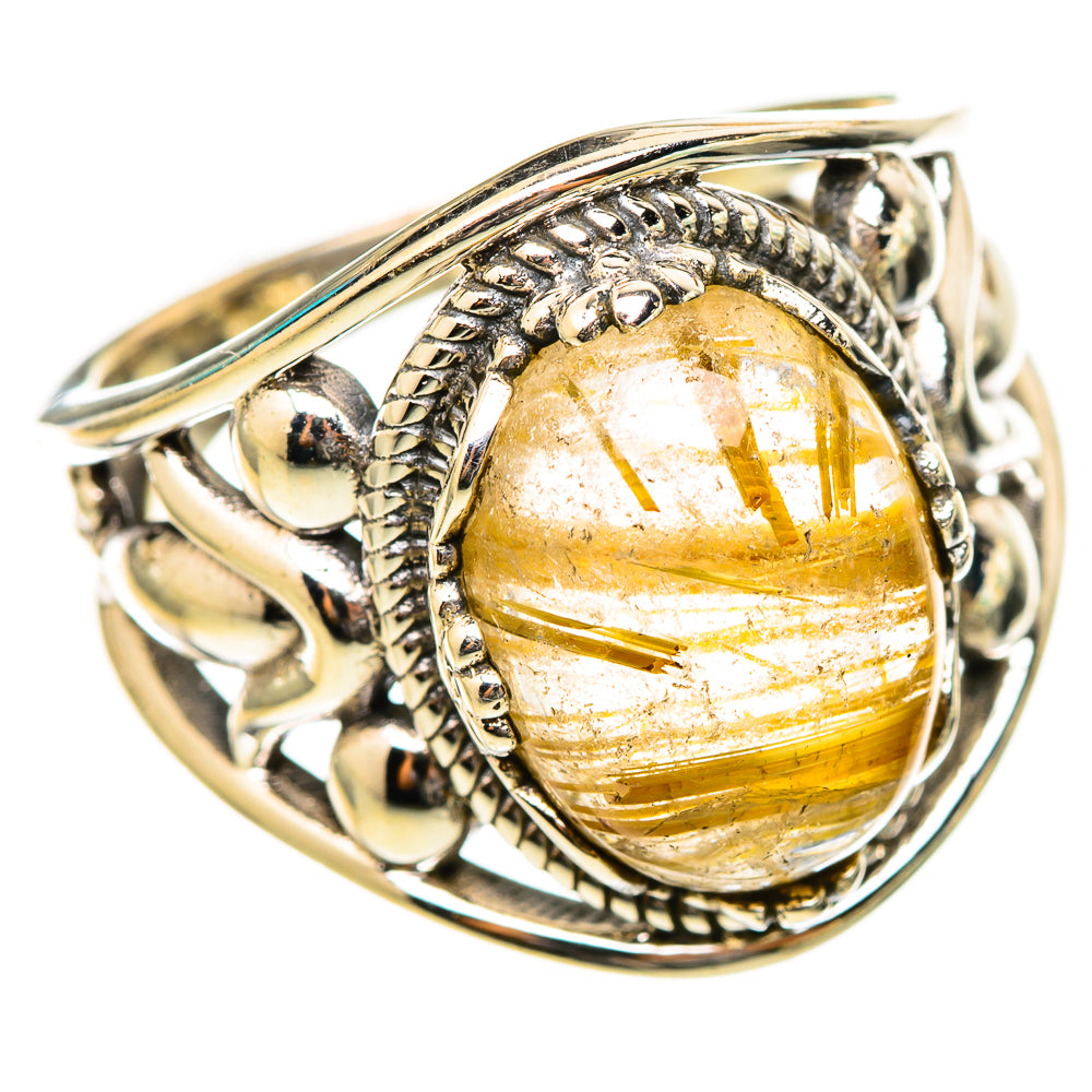 Rutilated Quartz Rings handcrafted by Ana Silver Co - RING115341 - Photo 2