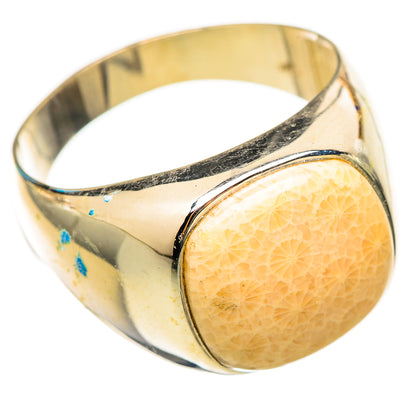 Fossil Coral Rings handcrafted by Ana Silver Co - RING115358 - Photo 2