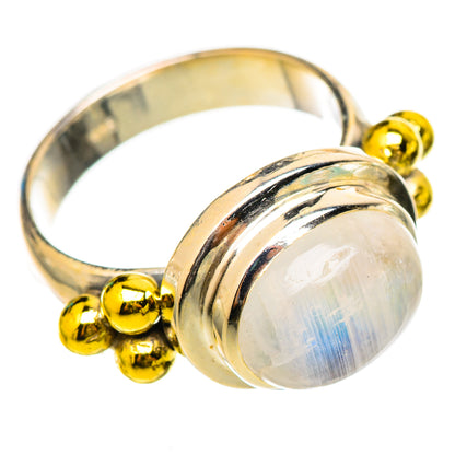 Rainbow Moonstone Rings handcrafted by Ana Silver Co - RING115371 - Photo 2