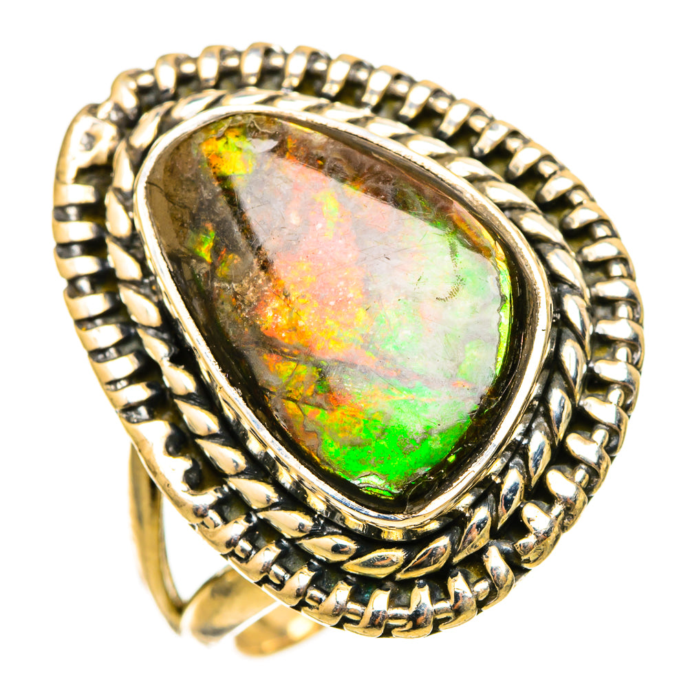 Ammolite Rings handcrafted by Ana Silver Co - RING115372 - Photo 2
