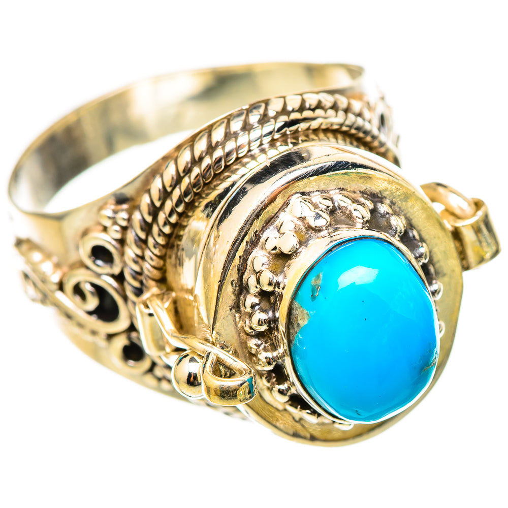 Sleeping Beauty Turquoise Rings handcrafted by Ana Silver Co - RING115380 - Photo 2