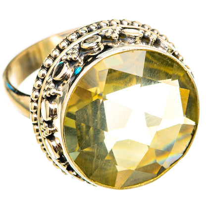 Lemon Quartz Rings handcrafted by Ana Silver Co - RING115400 - Photo 2