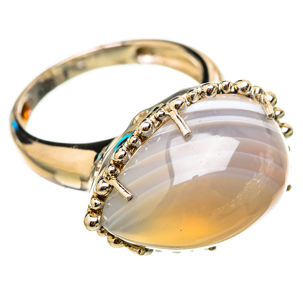 Botswana Agate Rings handcrafted by Ana Silver Co - RING115412 - Photo 2