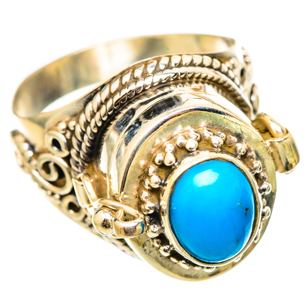 Sleeping Beauty Turquoise Rings handcrafted by Ana Silver Co - RING115430 - Photo 2