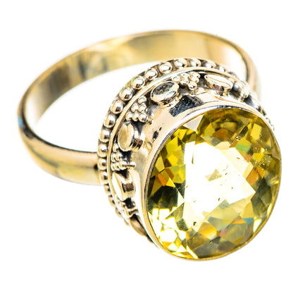 Lemon Quartz Rings handcrafted by Ana Silver Co - RING115448 - Photo 2