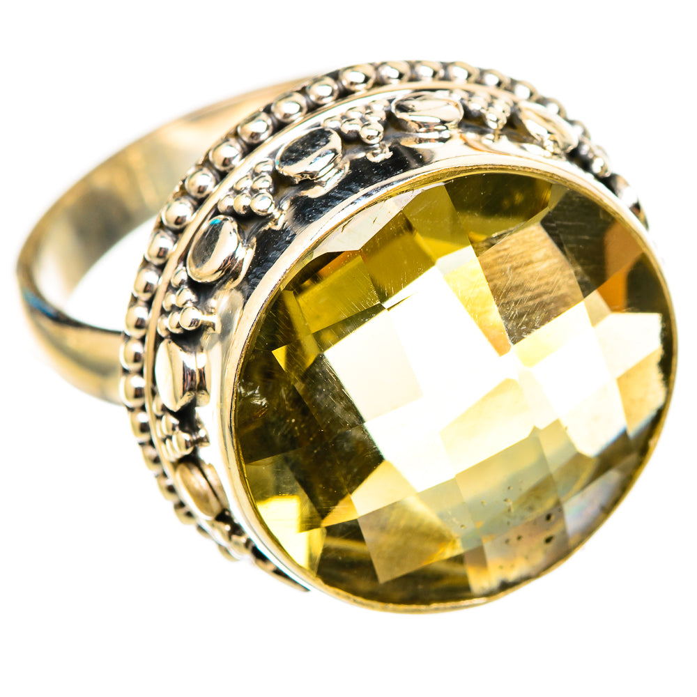 Lemon Quartz Rings handcrafted by Ana Silver Co - RING115450 - Photo 2